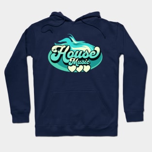 HOUSE MUSIC  - House Music Heat (aqua blue/light mint) Hoodie